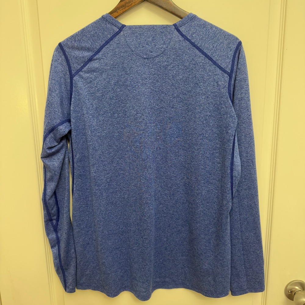 REI Co-op Women's XL Blue Heather Long Sleeve Active Performance Shirt - Picture 3 of 7